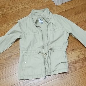 light tan twill utility coat womens